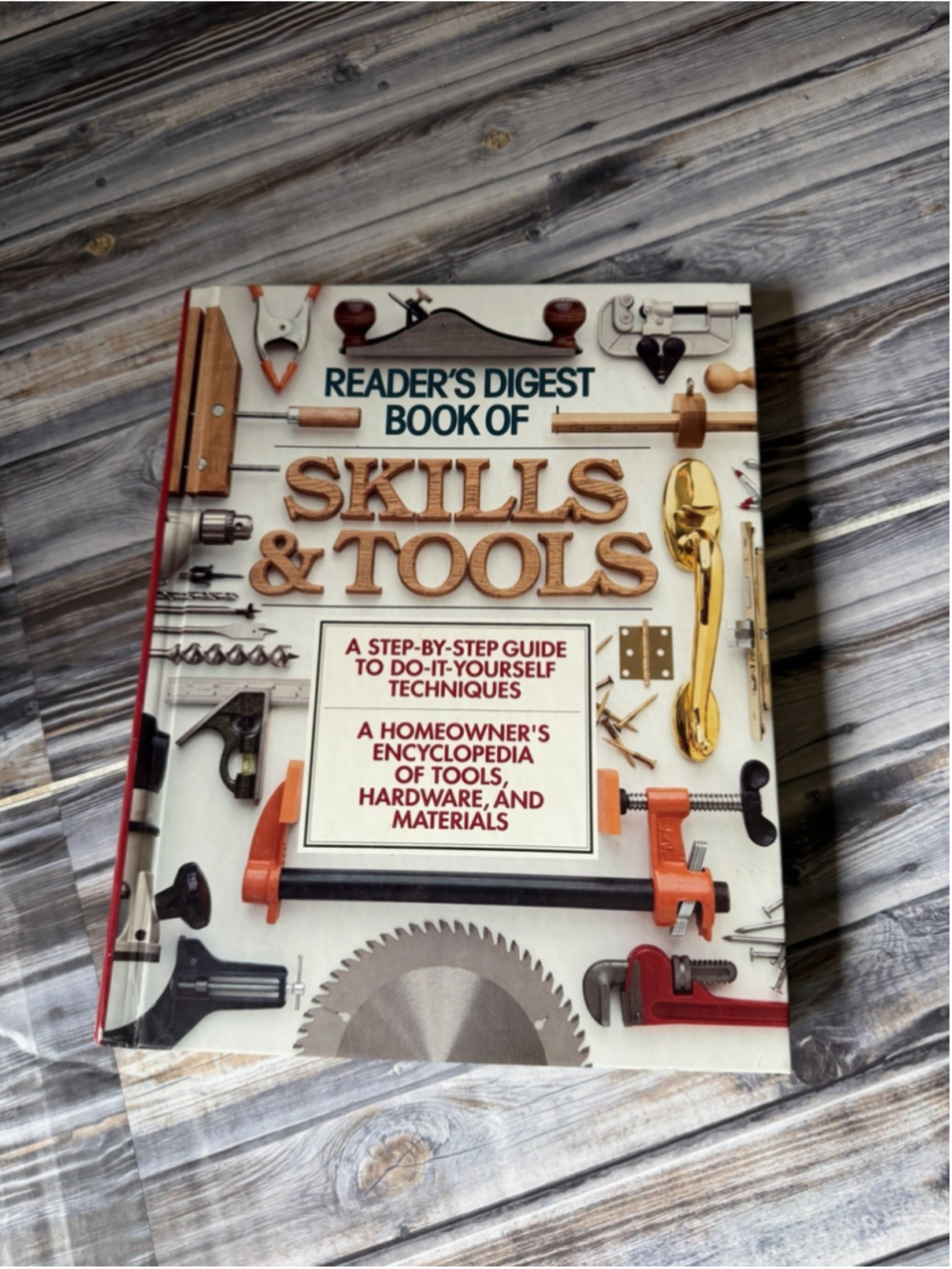 Reader’s Digest Book of Skills & Tools DIY Guide Woodworking Tools hard cover